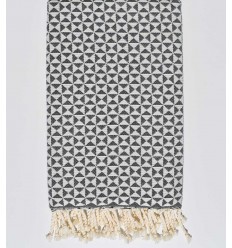 serviette de plage papillon vert foncé Fouta Tunisia - 1