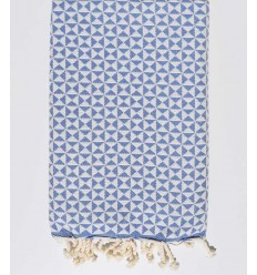 serviette de plage papillon bleu roi  - 1